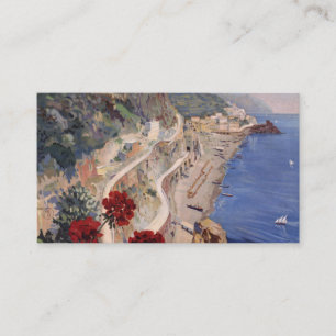 Amalfi Neapel Italien Vintage Italienisches Reisep Visitenkarte