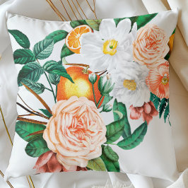 Amalfi Orange Pillow | Italienisches Zitrusblumend Kissen