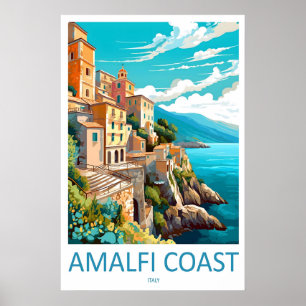 Amalfi-Park Nationaler Reise-Vintage-Poster Ski Poster