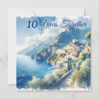 Amalfi Positano Romantisches Geschenk zum Jubiläum Karte