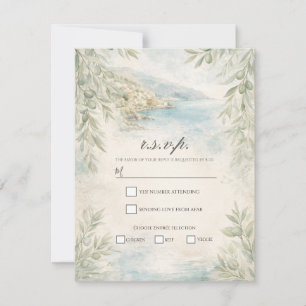 Amalfi Reverie Mittelmeer-Küsten-RSVP Einladung