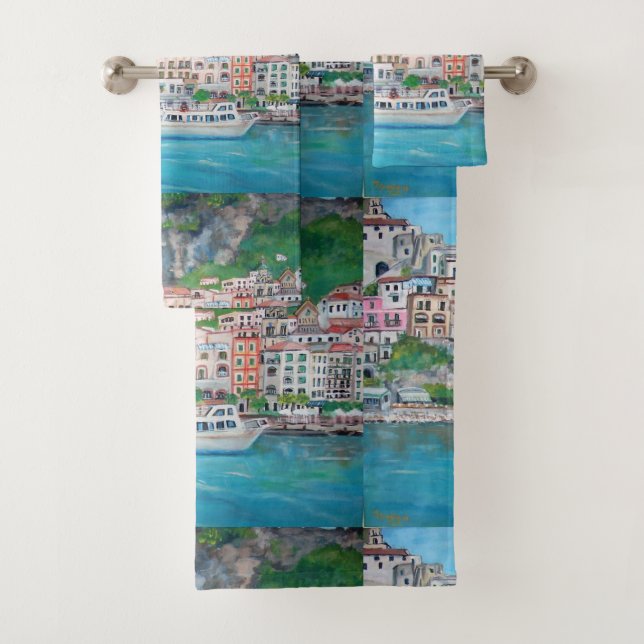 Amalfi, serviette (En situation)