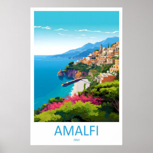 Amalfi-Skiplakat Park Vintage Reise National Poster