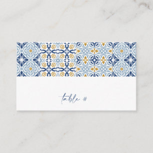 Amalfi Tile Summer Flat Platzkarte Visitenkarte
