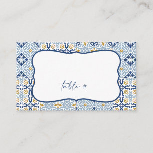 Amalfi Tile Summer Flat Platzkarte Visitenkarte