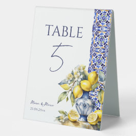 Amalfi Tischnummern Tischaufsteller