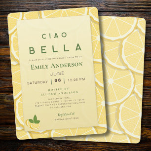 Amalfi-Zitrone-Brautjungfern-Einladung Ciao Bell Einladung