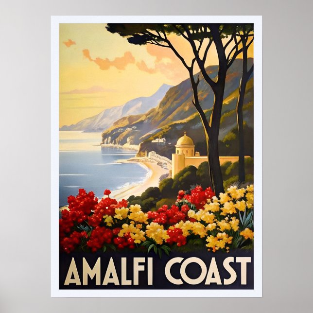 Amalfiküste - Atemberaubende Sicht auf Italiens Kü Poster (Vorne)