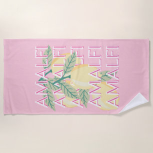 Amalfiküste, Italien, Reisekunst, Preppy, Pink Strandtuch