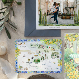 Amalfiküste | Mittelmeer - Fahrplan Einladung