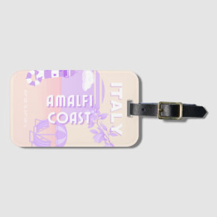 Amalfiküste, Reisekunst, Preppy Travel, Pastell Gepäckanhänger