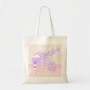 Amalfiküste, Reisekunst, Preppy Travel, Pastell Tragetasche