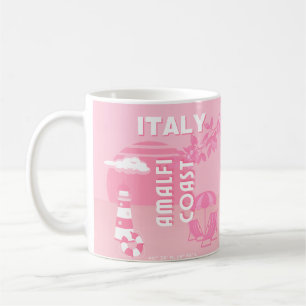 Amalfiküste, Reisekunst, Rosa Kaffeetasse