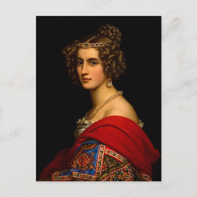 Amalia von Schintling Bayrische Schönheit Postkarte (Vorderseite)