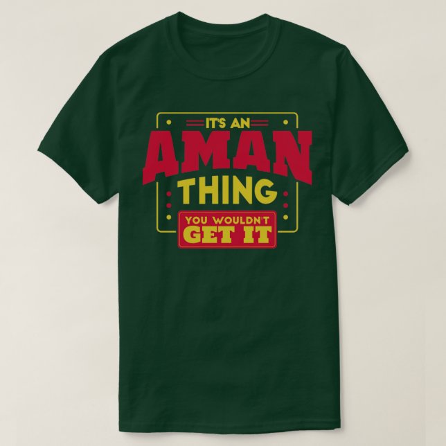 Aman T-Shirt (Design vorne)