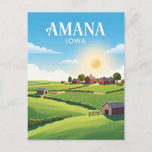 Amana-Kolonien USA Postkarte