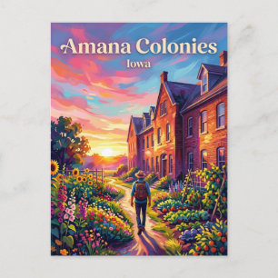 Amana-Kolonien USA Postkarte