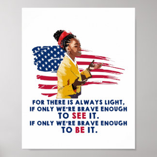 Amanda Gorman - tapfer genug Poster