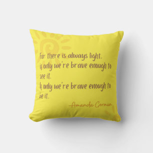 Amanda Gormans inspirierende Antrittsworte Kissen
