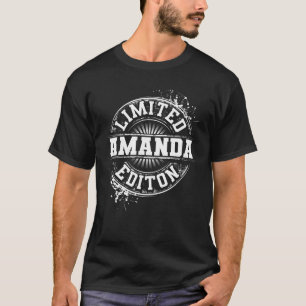 AMANDA Limited Edition Funny Personalisiert Name G T-Shirt