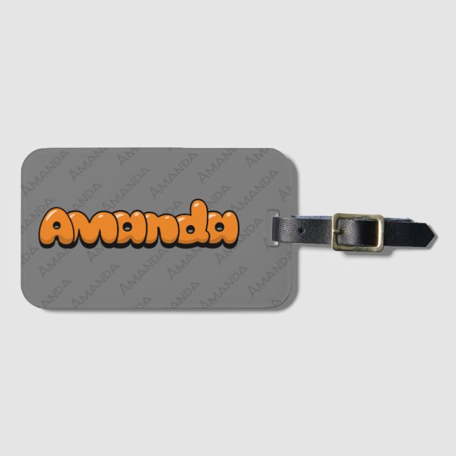 Amanda Luggage Tag Gepäckanhänger (Vorderseite (Horizontal))