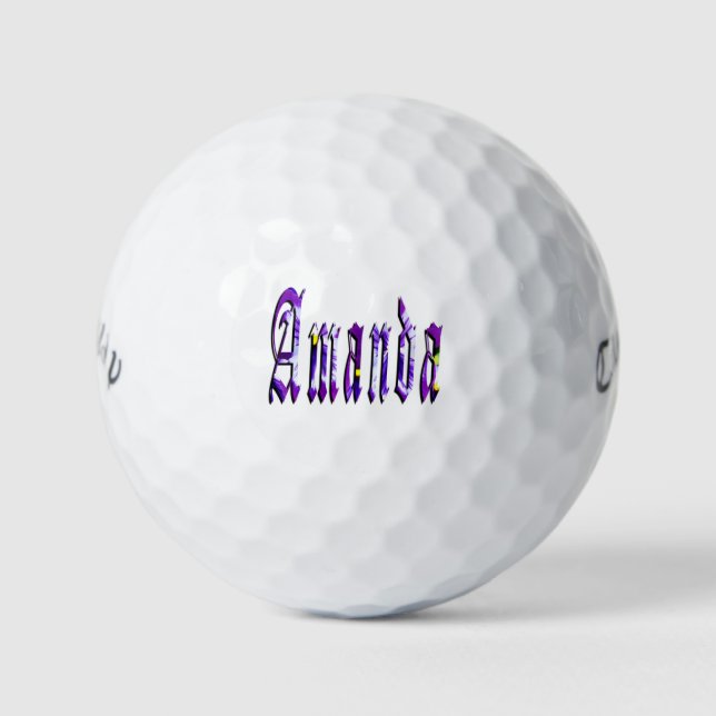 Amanda, meine Damen Golfball (Vorderseite)