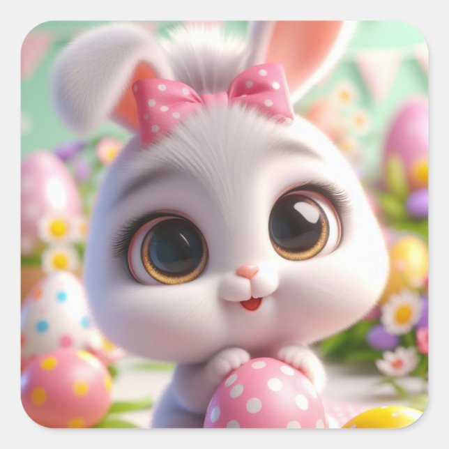 Amanda Quadratischer Aufkleber (Vorderseite)