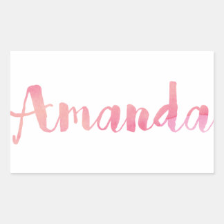 Amanda Rechteckiger Aufkleber