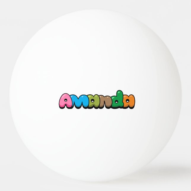 Amanda Tischtennisball (Vorderseite)