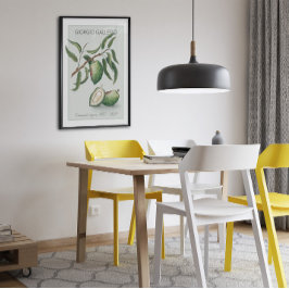 Amande, affiche Vintage d'illustrations botaniques