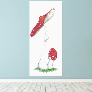 Amanita muscaria leinwanddruck