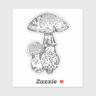 Amanita Mushroom Sticker