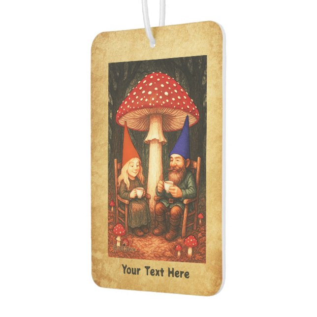 Amanita Mushroom und Gnomes Autolufterfrischer (Links)