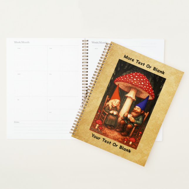 Amanita Mushroom und Gnomes Planer (Anzeige)