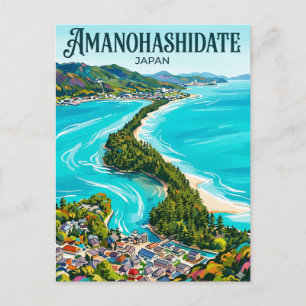 Amanohashidate Japan Postkarte