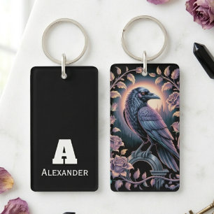 Amant corbeau gothique Académie sombre Floral