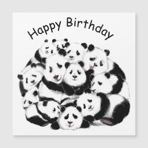 Amant de carte d'anniversaire amusant avec la fami