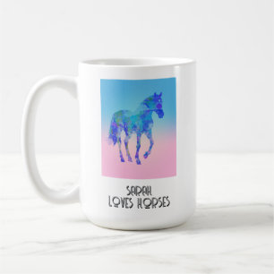 amant de cheval cadeau personnalisé tasse de café