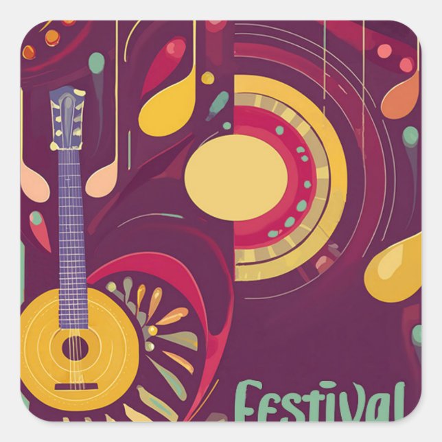 Amant sticker festival de musique (Devant)