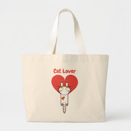 Amantes de los gatitos jumbo stoffbeutel