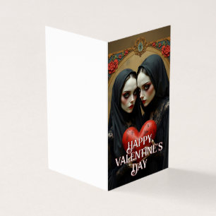 Amants gothiques sombres au cœur cramoisi