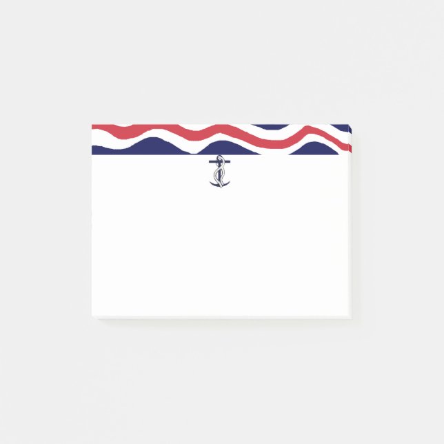 Amants nautiques de bateau de notes de post-it (Devant)