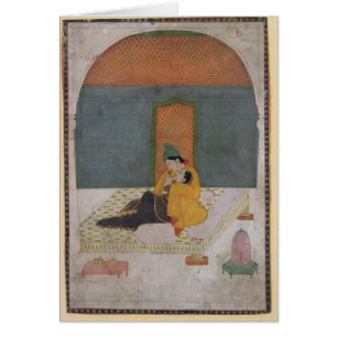 Amants sur une terrasse, Garhwal, c.1780-1800