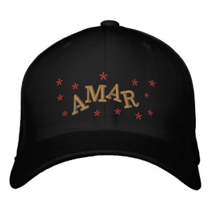 AMAR BESTICKTE BASEBALLKAPPE