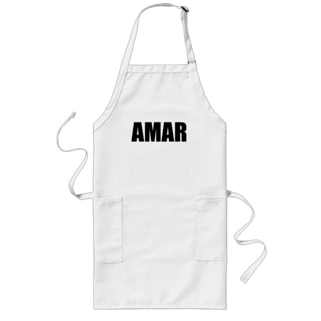 Amar-Liebe auf Spanisch Lange Schürze (Vorne)