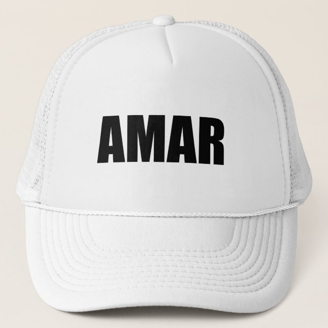 Amar-Liebe auf Spanisch Truckerkappe (Vorderseite)