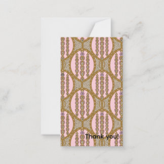 AMARA Dusty Pink und Gold Retro-Geometrisches Must Mitteilungskarte