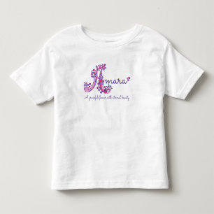 Amara Girls Name & Bedeutung Ein monogramm Shirt