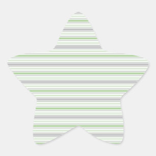 Amara Stripe pistachio Star Sticker