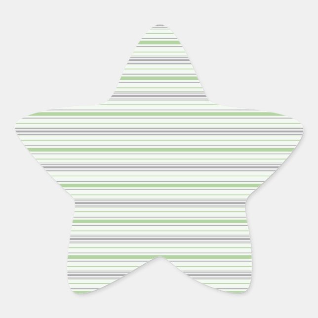 Amara Stripe pistachio Star Sticker (Vorderseite)